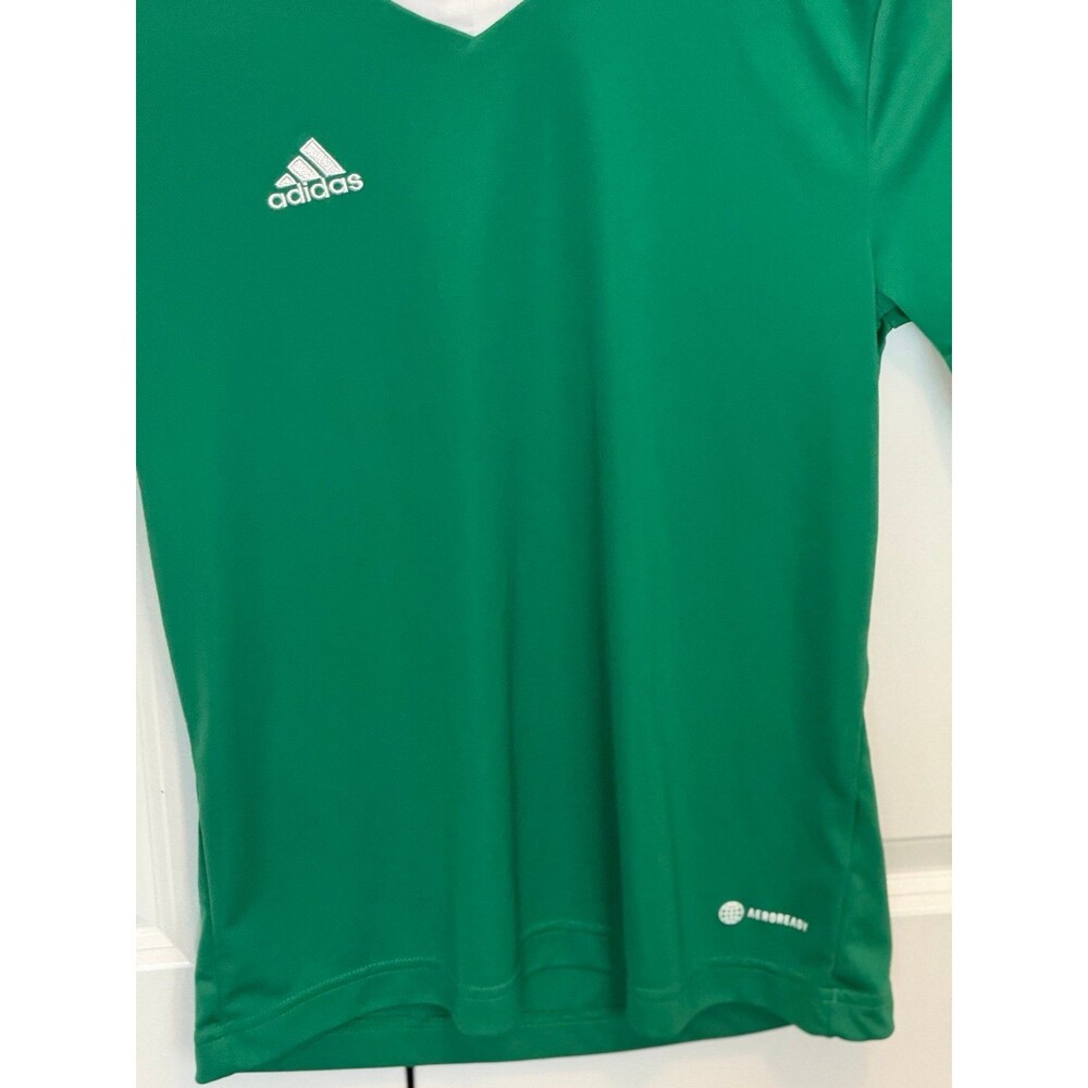 Adidas Kid’s Green and White Jersey, (Size Large), Athletic-wear/Active-wear - Picture 3 of 12